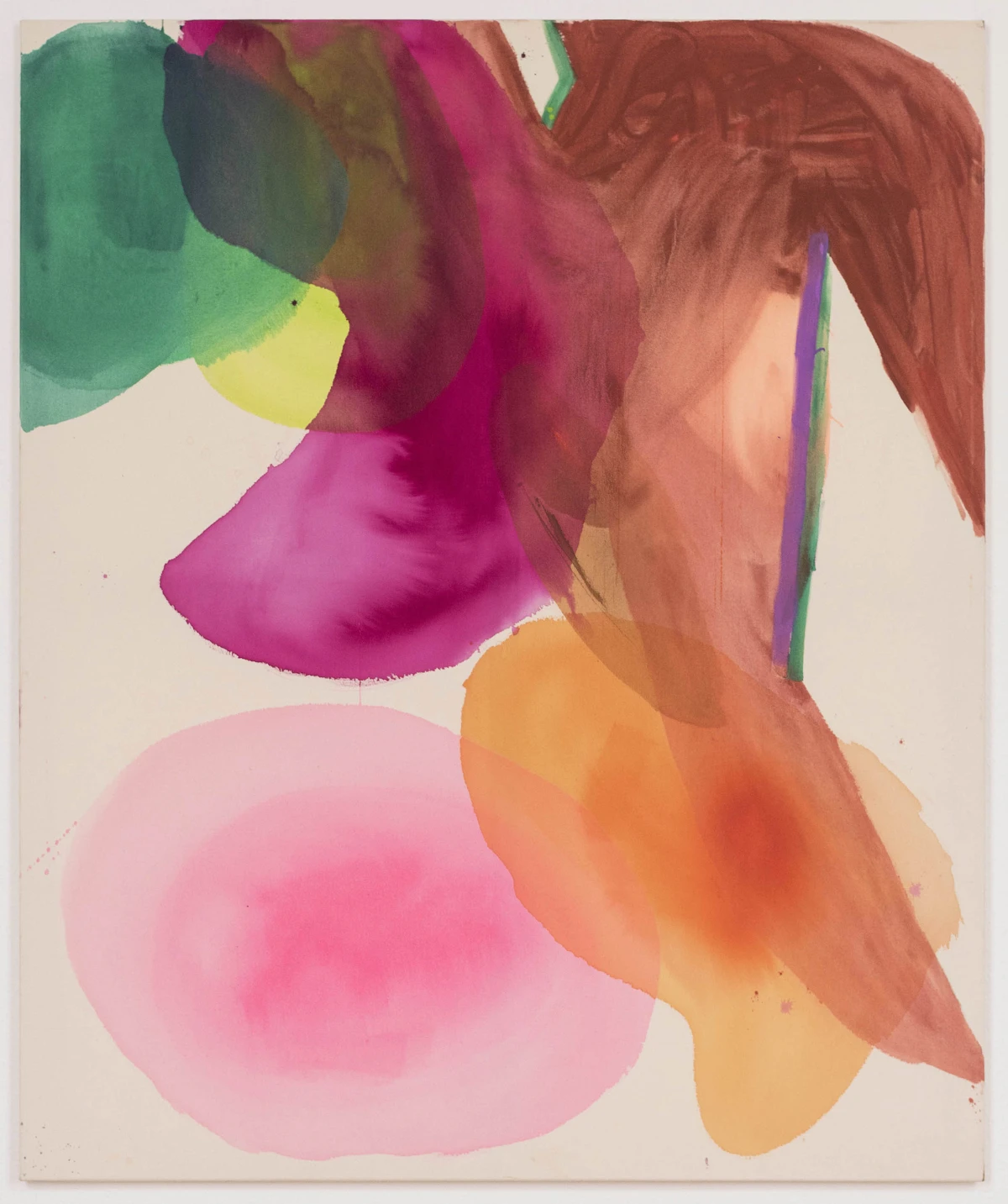 Turning Point (2019), Tusche, Acrylfarbe, Pigmente auf Leinwand (175 x 145 cm)